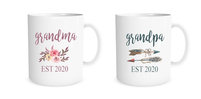 Grandma & Grandpa mug set