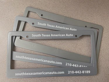 PRINTED license plate frames (100 pieces per lot)