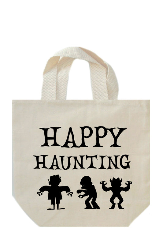 Bulk Halloween Tote Bags- Happy Haunting
