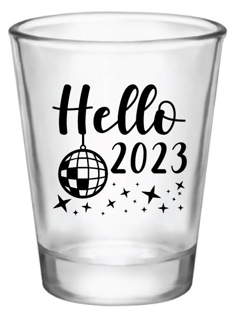 Hello 2023- new year's shot glasses