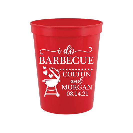 I do BBQ wedding cups