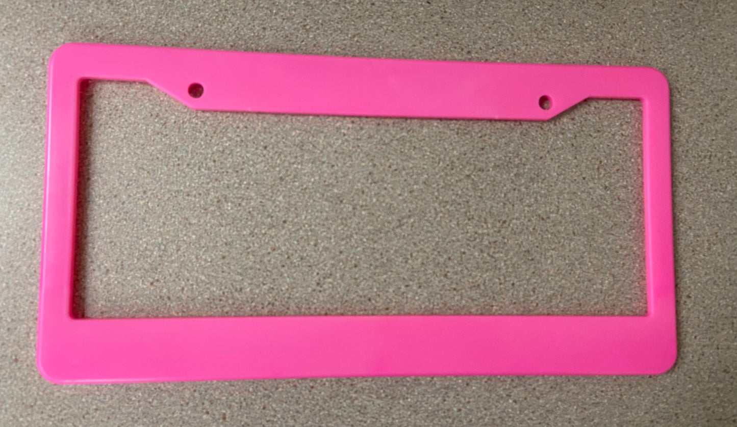 PRINTED license plate frames (100 pieces per lot)