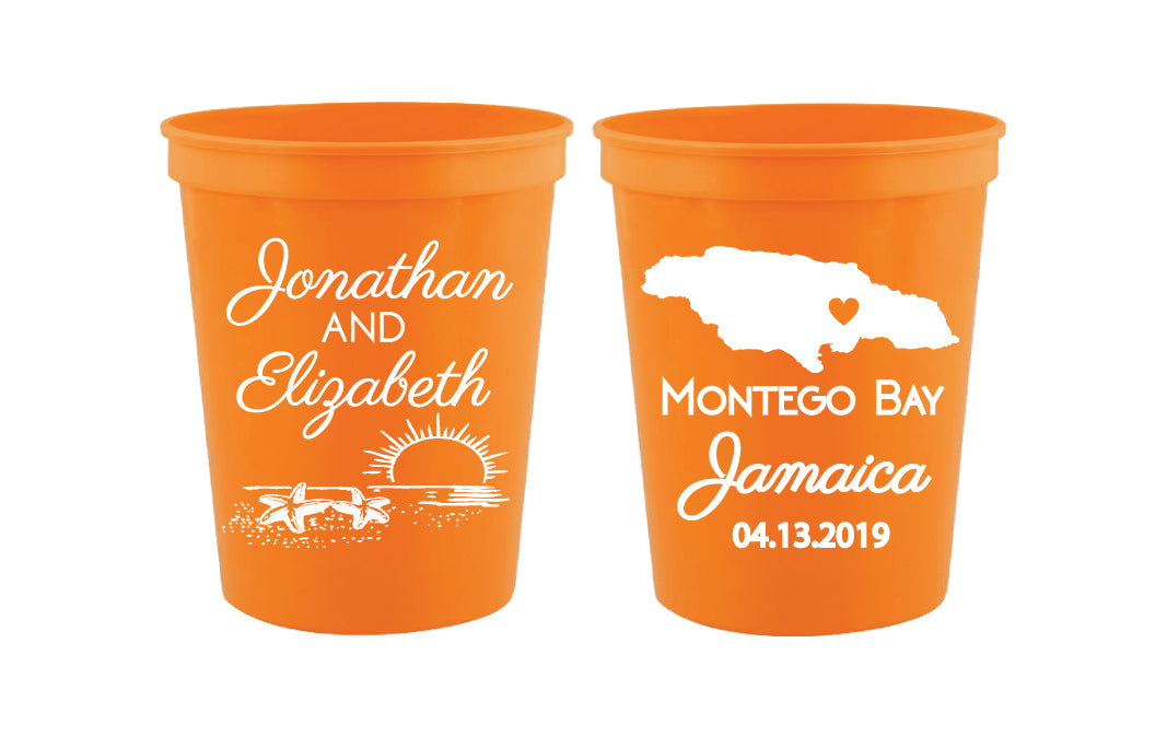 Jamaica wedding cups