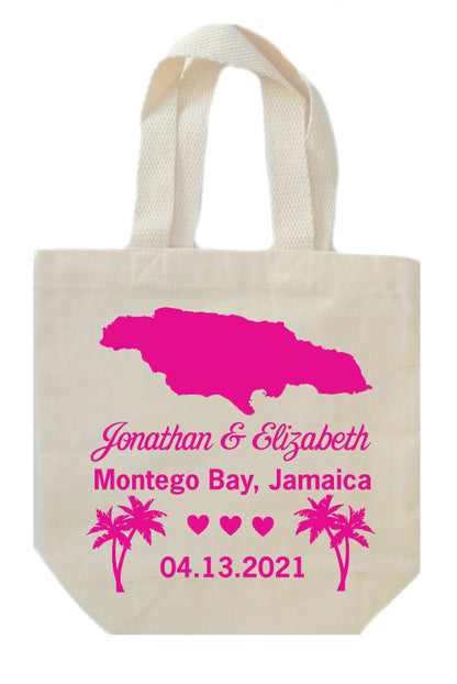 Jamaica wedding welcome bags