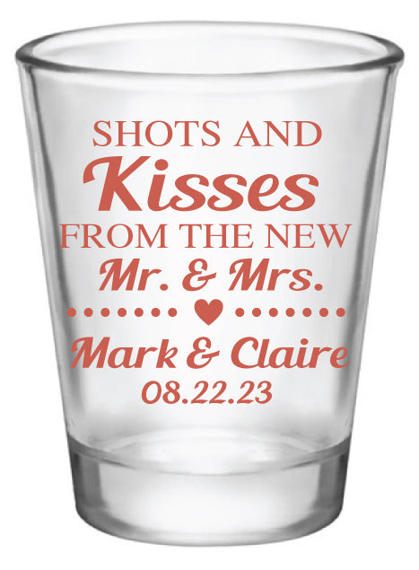 Shots & Kisses shot glasses