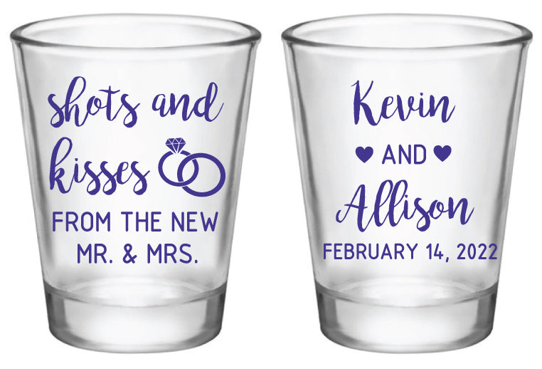 Shots & Kisses shot glasses