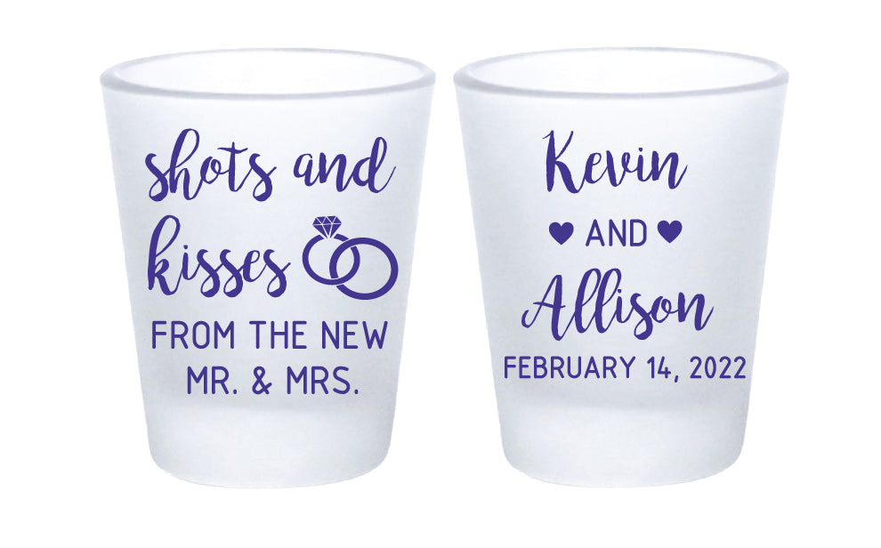 Shots & Kisses shot glasses