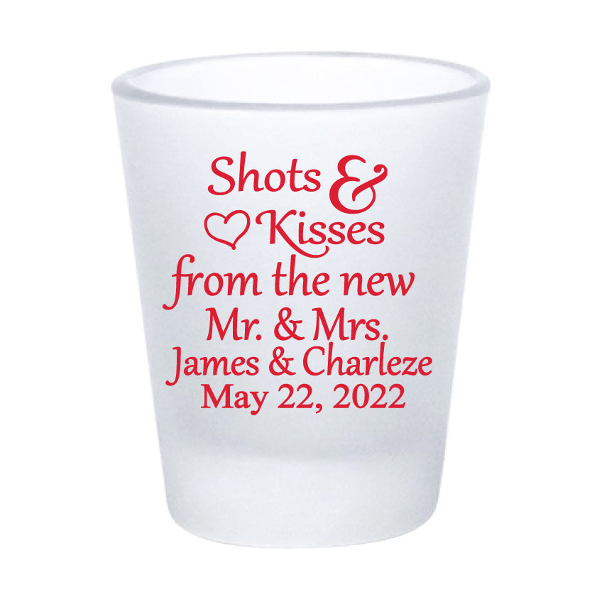 Shots & Kisses shot glasses