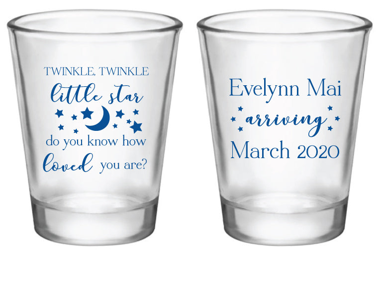 Twinkle twinkle little star shot glasses