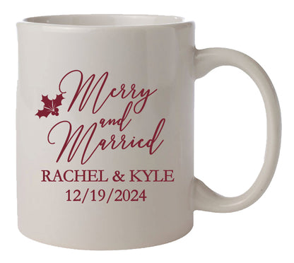 Merry & Married ceramic mugs
