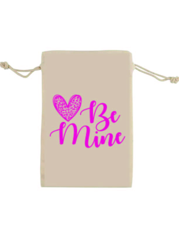 Set of 10 canvas Valentine's Day Treat Bags