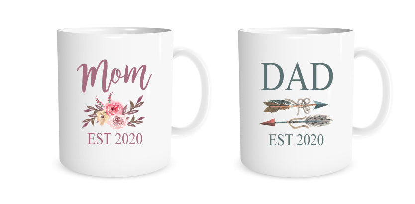Mom & Dad mug set