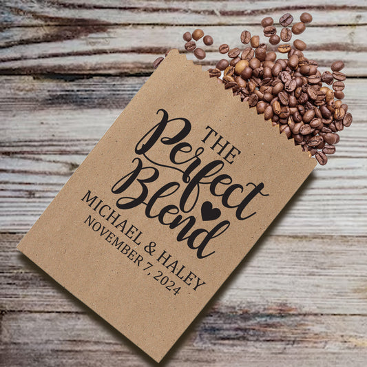 The perfect blend coffee bean treat bags