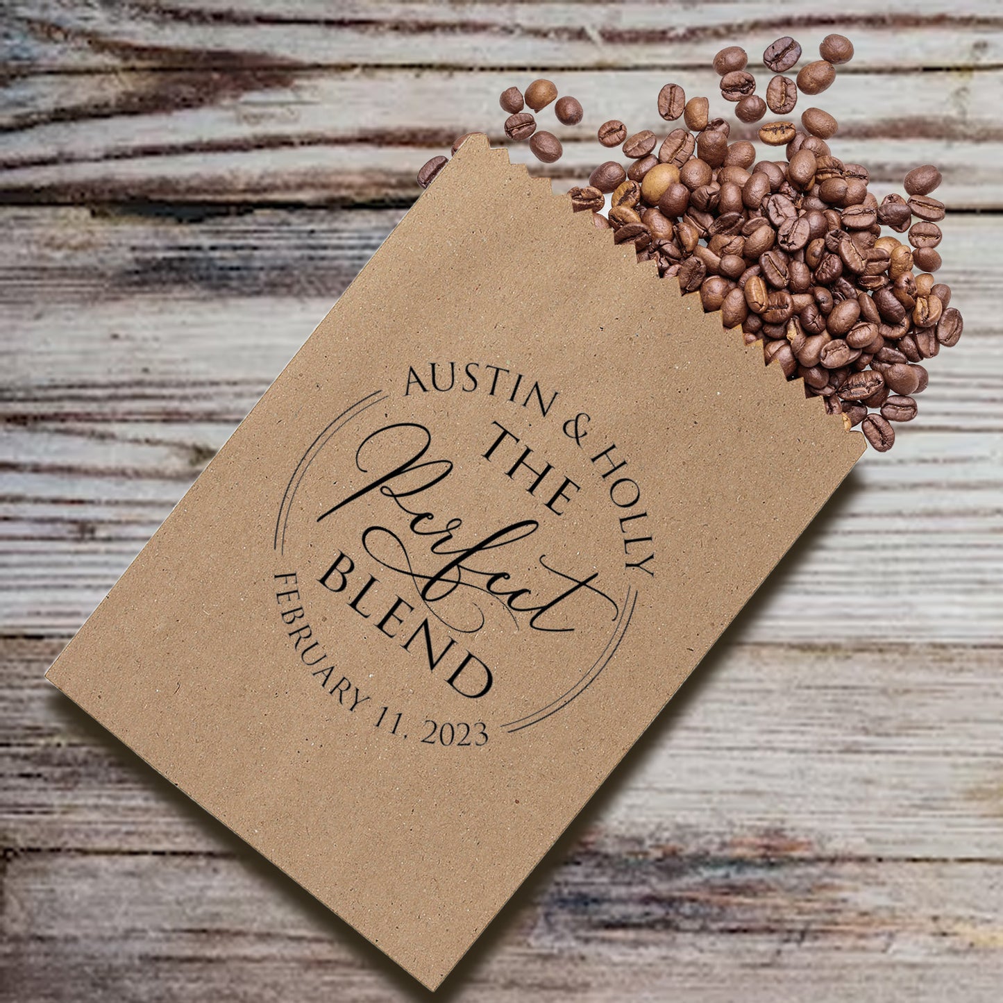 The perfect blend coffee bean treat bags