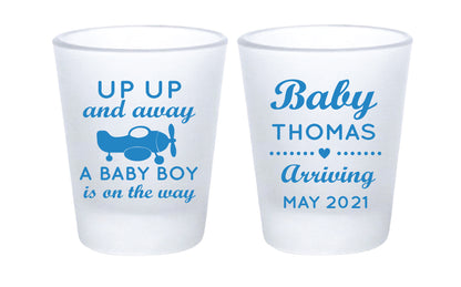 Airplane-Themed Baby Shower Shot Glasses