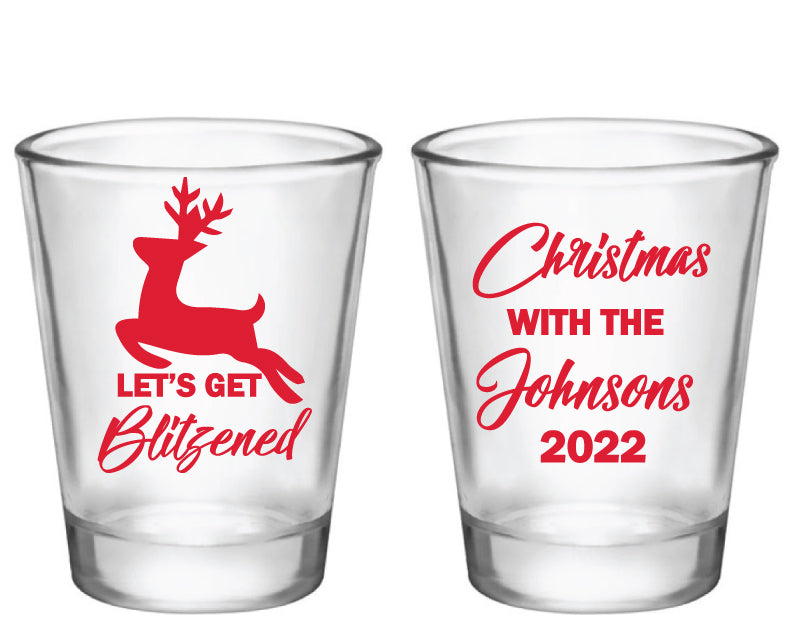Reindeer Christmas Shot Glasses