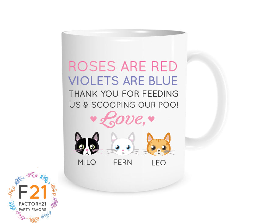 Funny personalized cat mom mug 