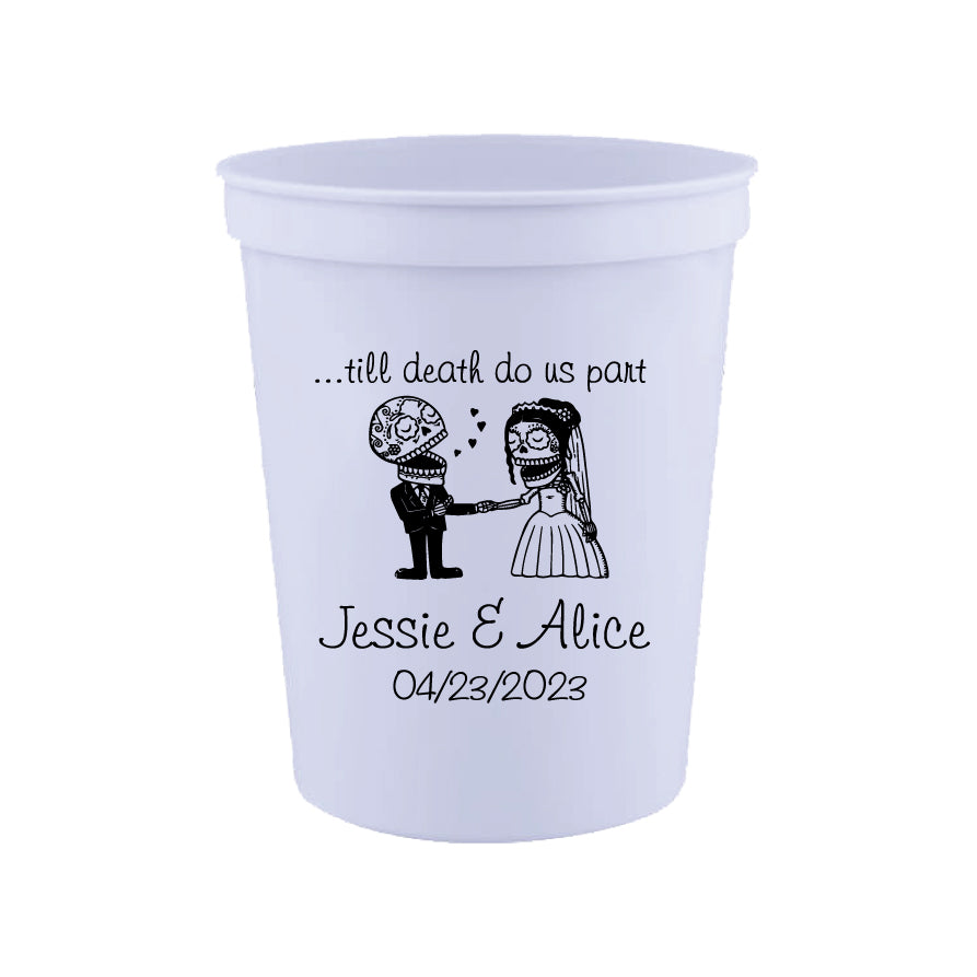 Skull wedding cups