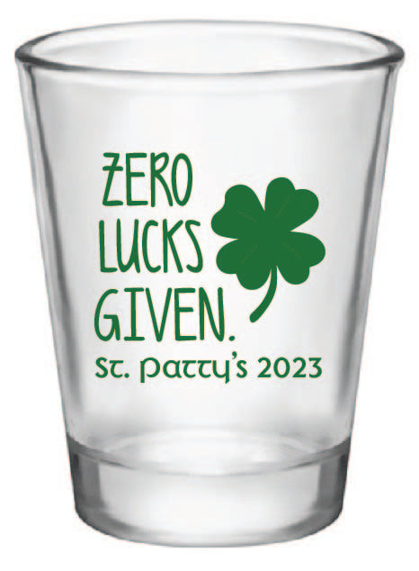 St. Patrick's Day shot glasses 2023