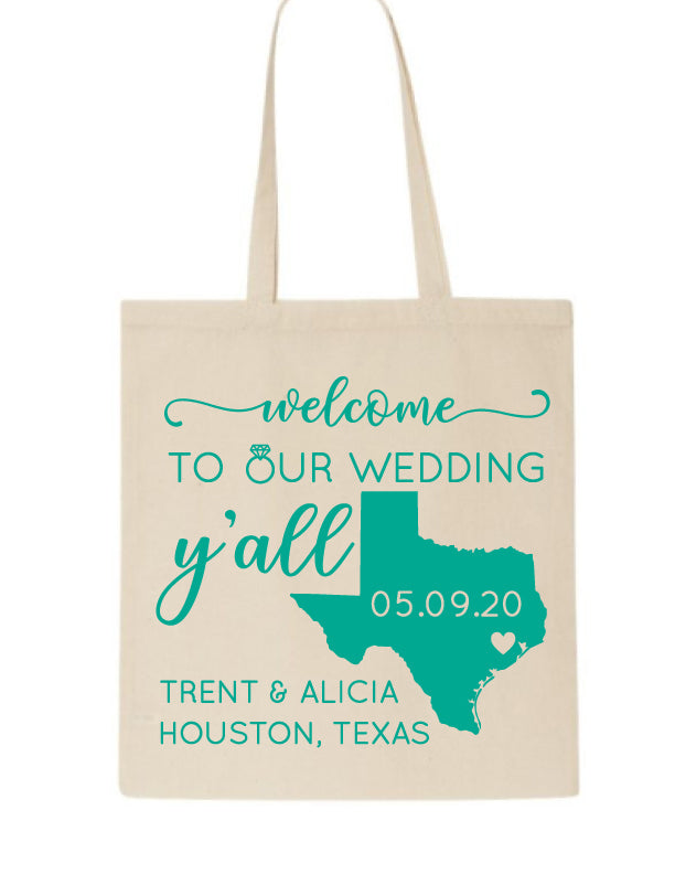 Texas wedding welcome bags