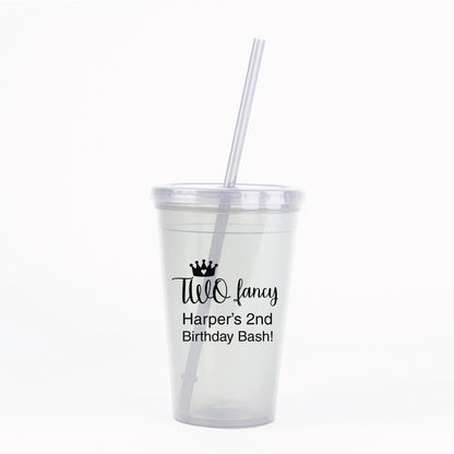 Two Fancy personalized tumbler cups