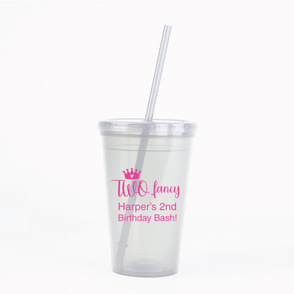 Two Fancy personalized tumbler cups