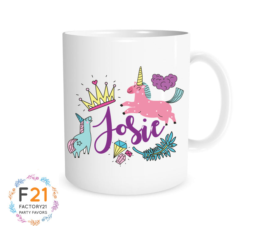 Personalized unicorn mug