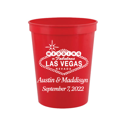 Las Vegas wedding cups
